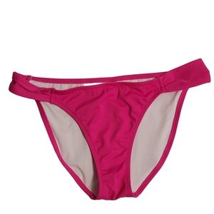 Victoria's Secret Hot Pink Swim Bikini Bottoms Size Medium